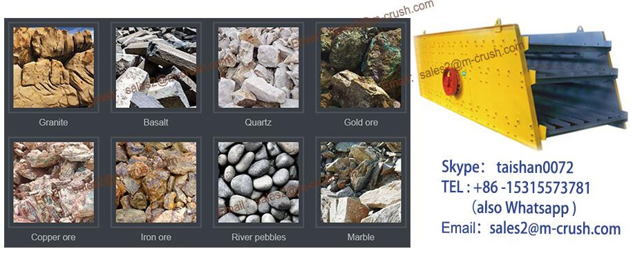 Gold mining shaker screen/stone vibrating sieve for quarries